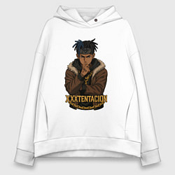 Женское худи оверсайз XXXTentacion задумчивый