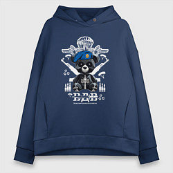 Женское худи оверсайз Медведь десантник ВДВ