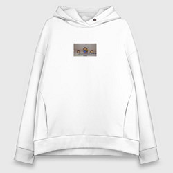 Женское худи оверсайз Пошлая моле мем