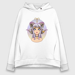 Женское худи оверсайз Овен анимешка