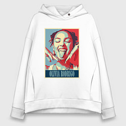 Женское худи оверсайз Улыбка Оливии Родриго