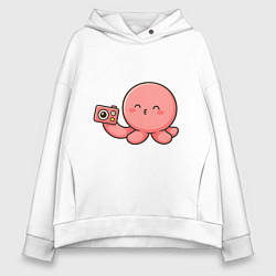 Женское худи оверсайз Такопи с фотоаппаратом