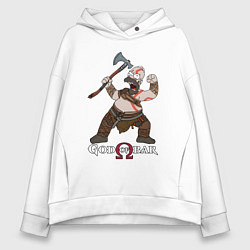 Женское худи оверсайз Homer - god of bar