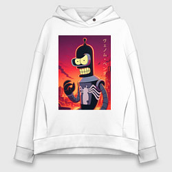 Женское худи оверсайз Веном Бендер - мем