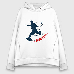 Женское худи оверсайз Футболист