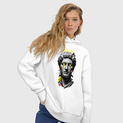 Толстовка оверсайз женская Давид, цвет: белый — фото 2