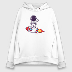 Женское худи оверсайз Space man rocket