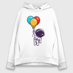 Женское худи оверсайз Полёт на шариках