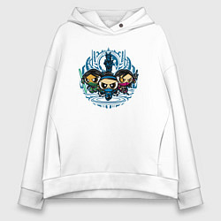 Женское худи оверсайз Малыши бойцы