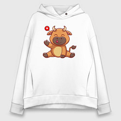 Женское худи оверсайз Корова милашка