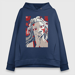 Женское худи оверсайз Клинок, рассекающий демонов Даки