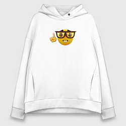 Женское худи оверсайз Смайл-ботан