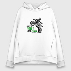 Женское худи оверсайз Super rider moto cross