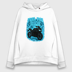 Женское худи оверсайз Feel the ride