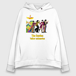 Женское худи оверсайз The Beatles flowers