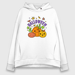 Женское худи оверсайз Весёлый хэллоуин