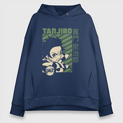 Женское худи оверсайз Тандзиро Камадо клинок