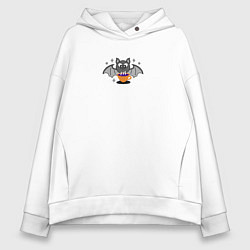 Женское худи оверсайз Зелье удачи с летучей мышью