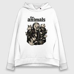 Женское худи оверсайз The animals группа из зверей