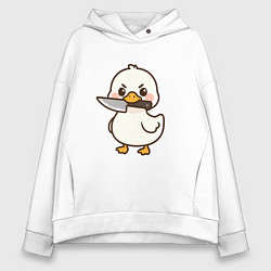 Женское худи оверсайз Утенок с ножом