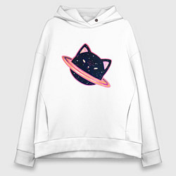 Женское худи оверсайз Бесконечный кот