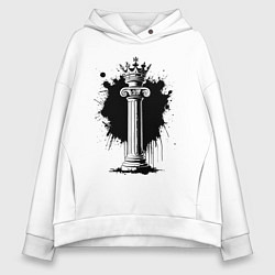 Женское худи оверсайз Коронованная колонна