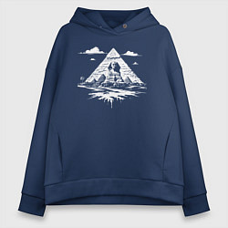 Женское худи оверсайз Тайна пирамид и Сфинкса