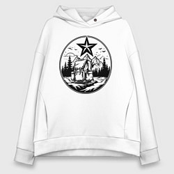 Женское худи оверсайз Советский путешественник