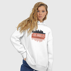 Толстовка оверсайз женская Los Angeles - California, цвет: белый — фото 2