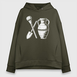 Женское худи оверсайз Археологический этюд