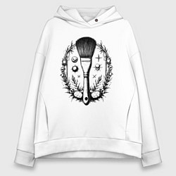 Женское худи оверсайз Космическая кисть