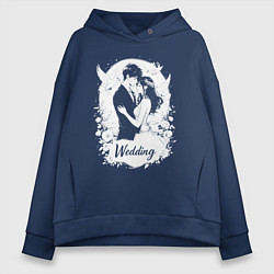 Женское худи оверсайз Свадьба в стиле аниме