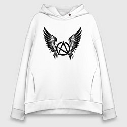 Женское худи оверсайз Крылатая буква а