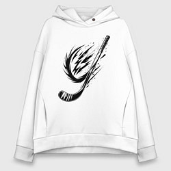 Женское худи оверсайз Динамичная клюшка