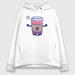 Женское худи оверсайз Coffee relax