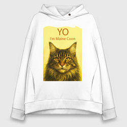Женское худи оверсайз Yo - Im Maine Coon
