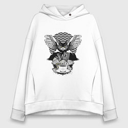 Женское худи оверсайз Twin Peaks symbols