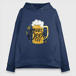 Женское худи оверсайз Happy beer day