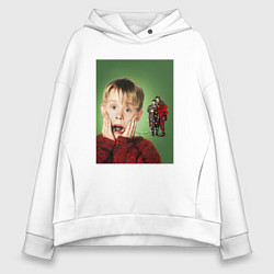 Женское худи оверсайз Home alone