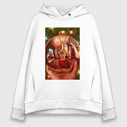 Женское худи оверсайз Home alone