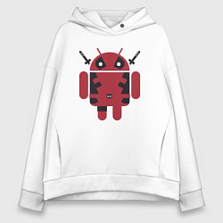 Женское худи оверсайз Android Deadpool