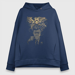 Женское худи оверсайз Кофе Линча