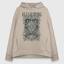 Толстовка оверсайз женская As I Lay Dying, цвет: миндальный