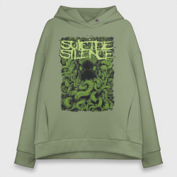 Толстовка оверсайз женская Suicide Silence, цвет: авокадо