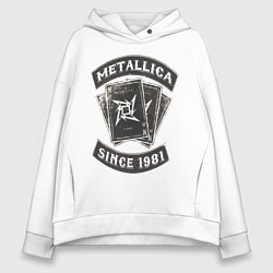 Женское худи оверсайз Metallica: since 1981