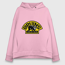 Толстовка оверсайз женская HC Boston Bruins Label, цвет: светло-розовый