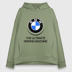 Женское худи оверсайз BMW Driving Machine