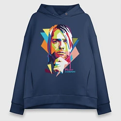 Женское худи оверсайз Kurt Cobain: Colors