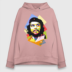 Толстовка оверсайз женская Che Guevara Art, цвет: пыльно-розовый