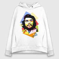 Толстовка оверсайз женская Che Guevara Art, цвет: белый